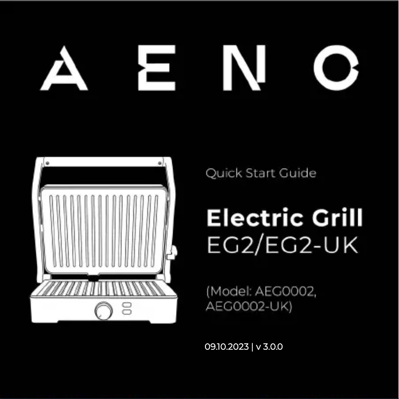 Page 1 de la notice Guide de démarrage rapide AENO EG2