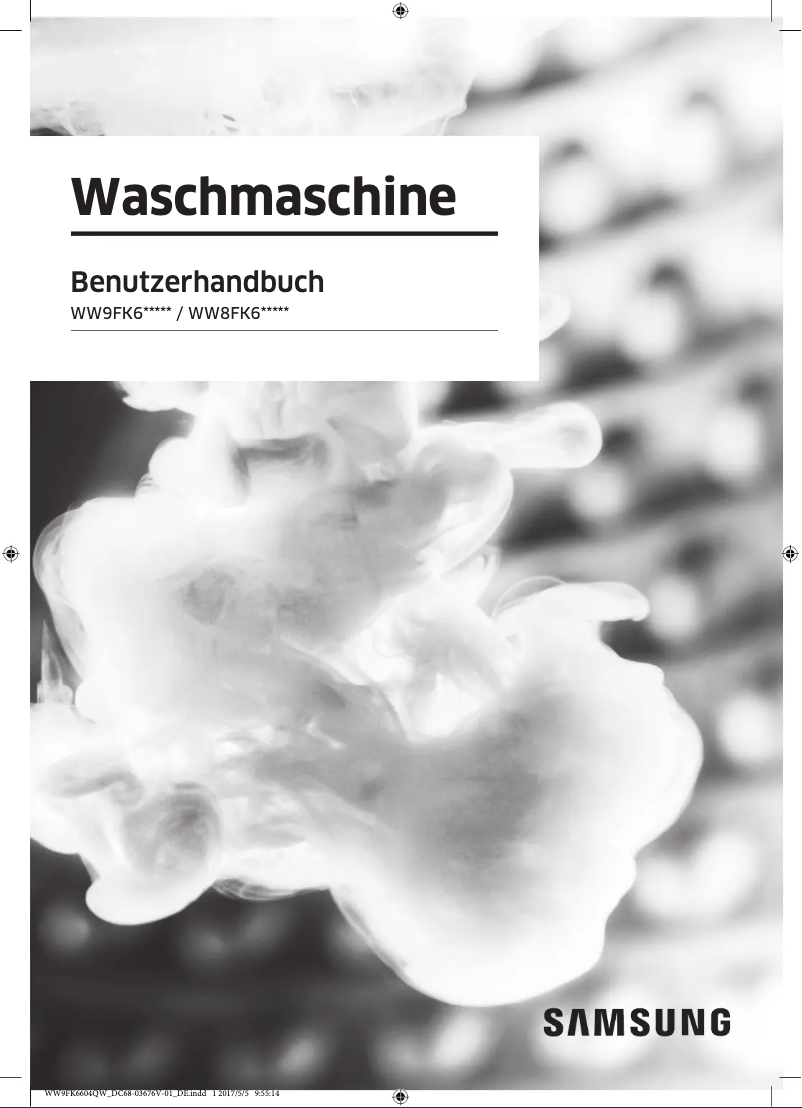 Page 1 de la notice Manuel utilisateur Samsung WW8FK6604QW