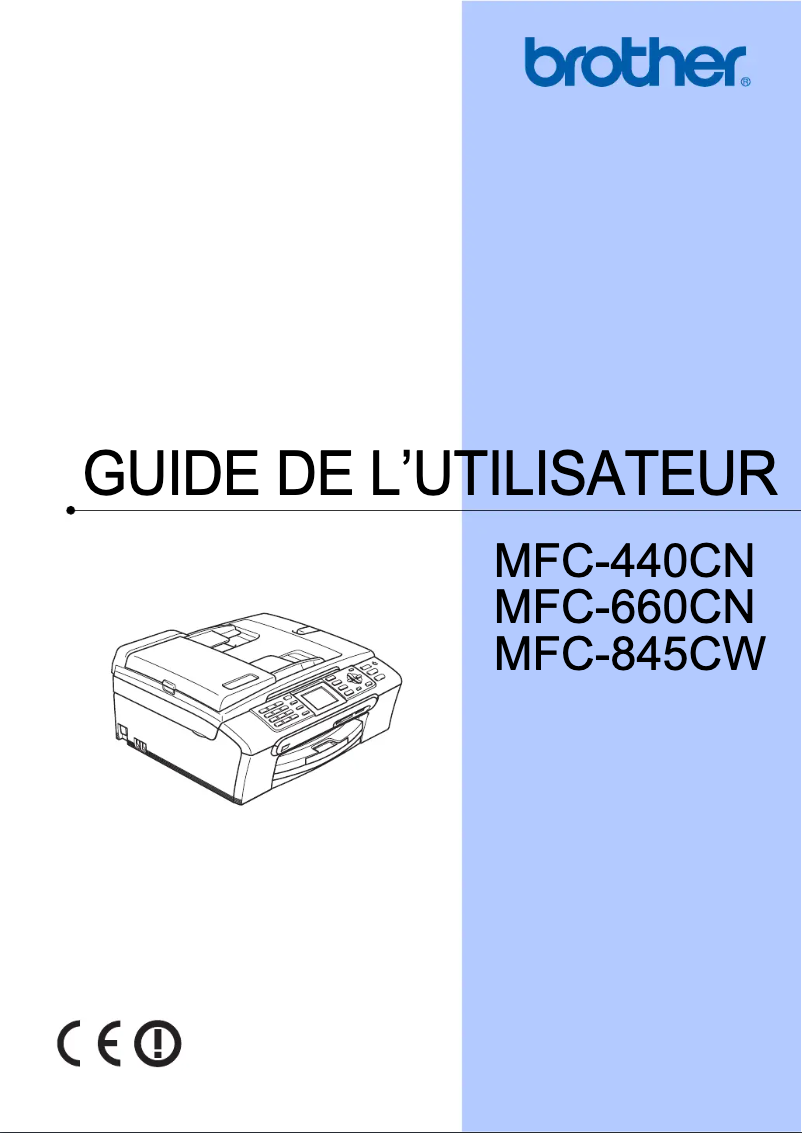 Page 1 de la notice Manuel utilisateur Brother MFC-660CN