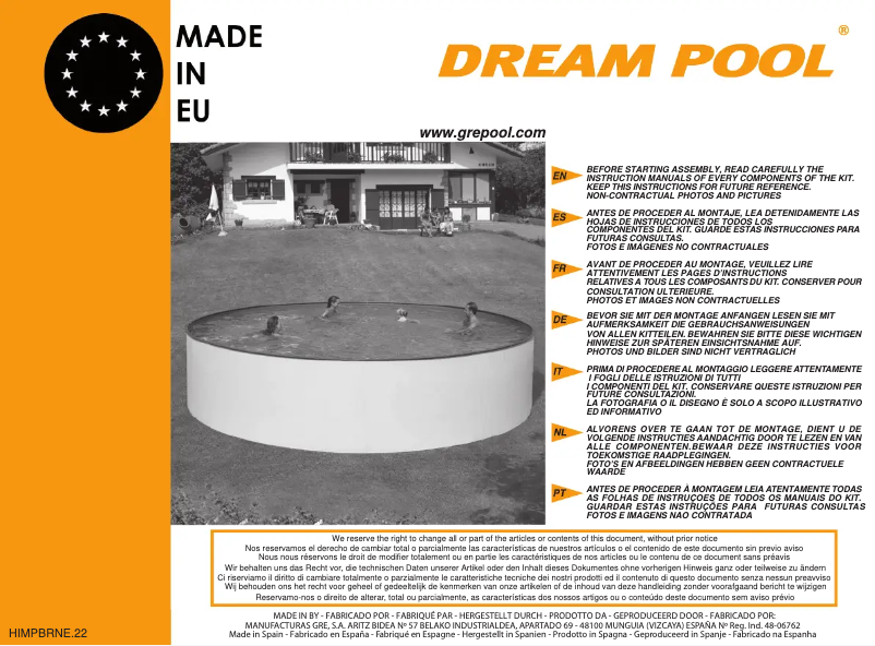 Page 1 de la notice Manuel utilisateur Gre K3000NE