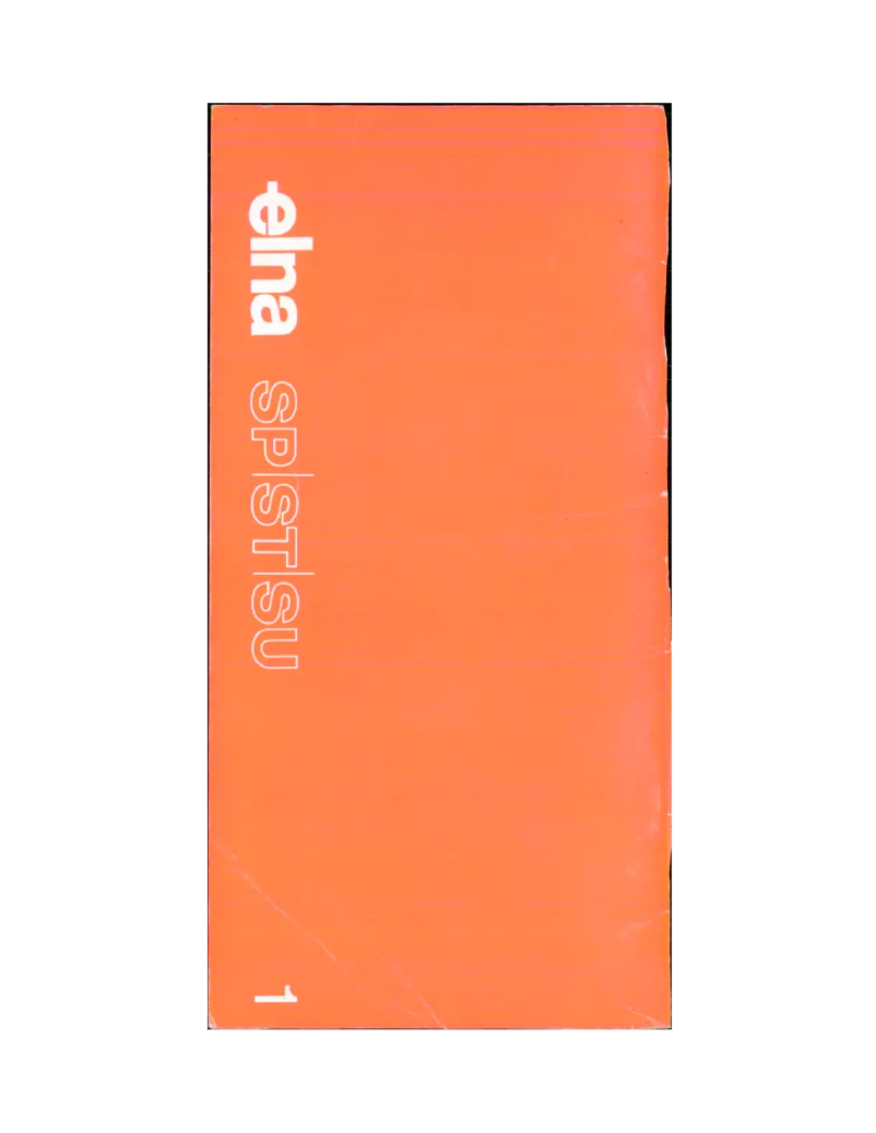 Página 1 del manual Manual de usuario Elna Super SU