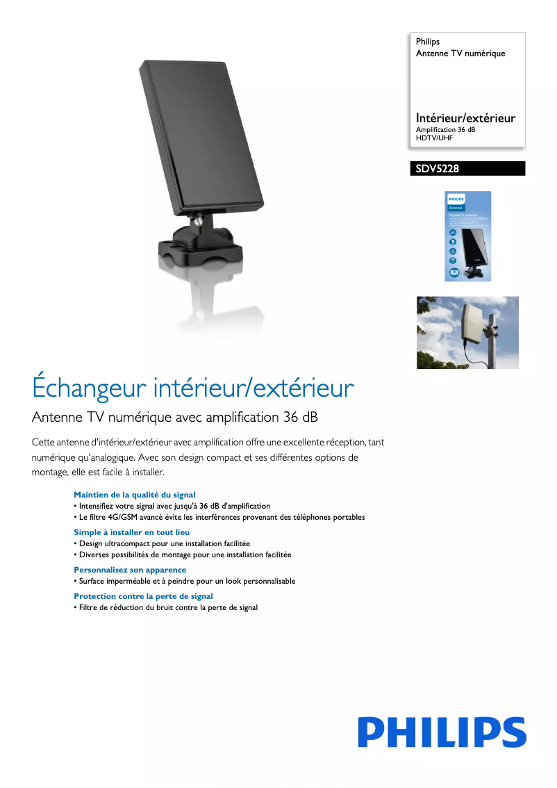 Page 1 of the manual User Manual Philips SDV5228