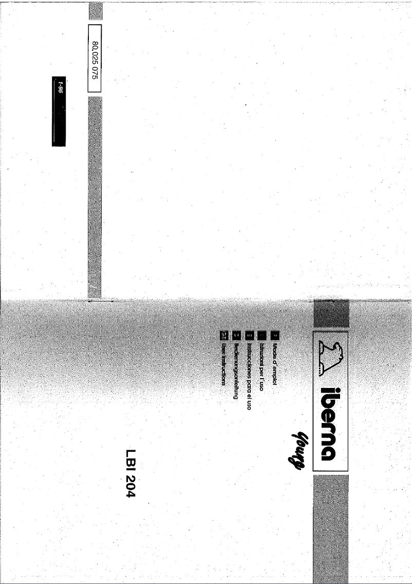 Image de la première page du manuel de l'appareil LB LBI 204