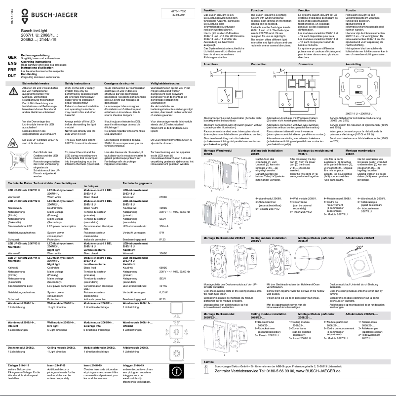 Image de la première page du manuel de l'appareil 2CKA001510A0015