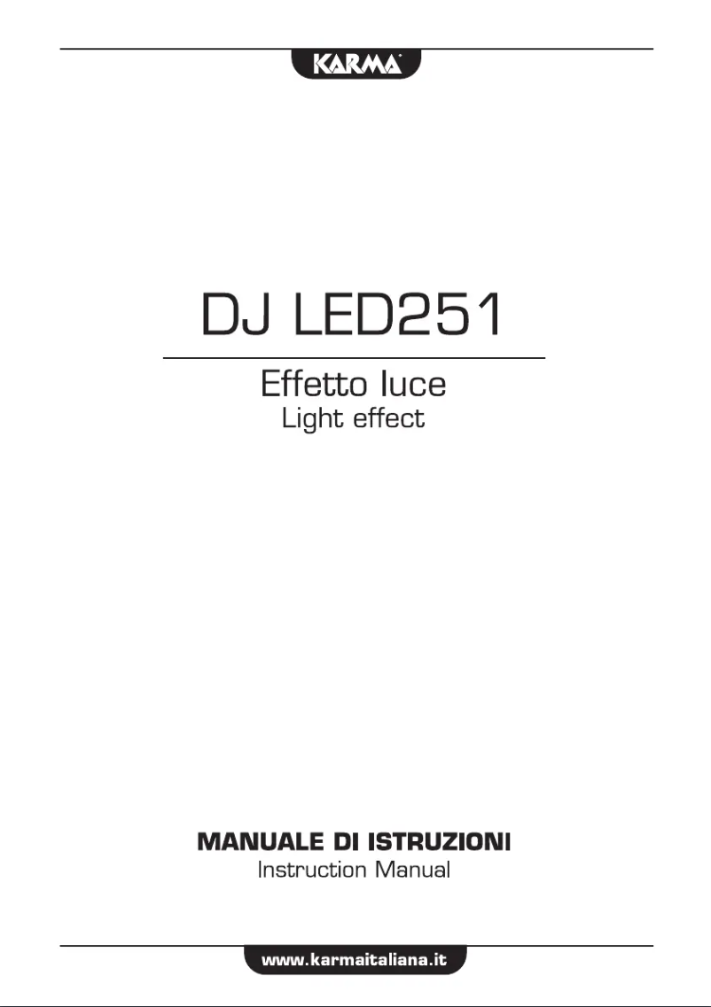 Page 1 de la notice Manuel utilisateur Karma DJ LED251
