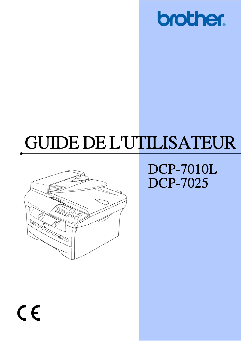 Image de la première page du manuel de l'appareil DCP-7010L
