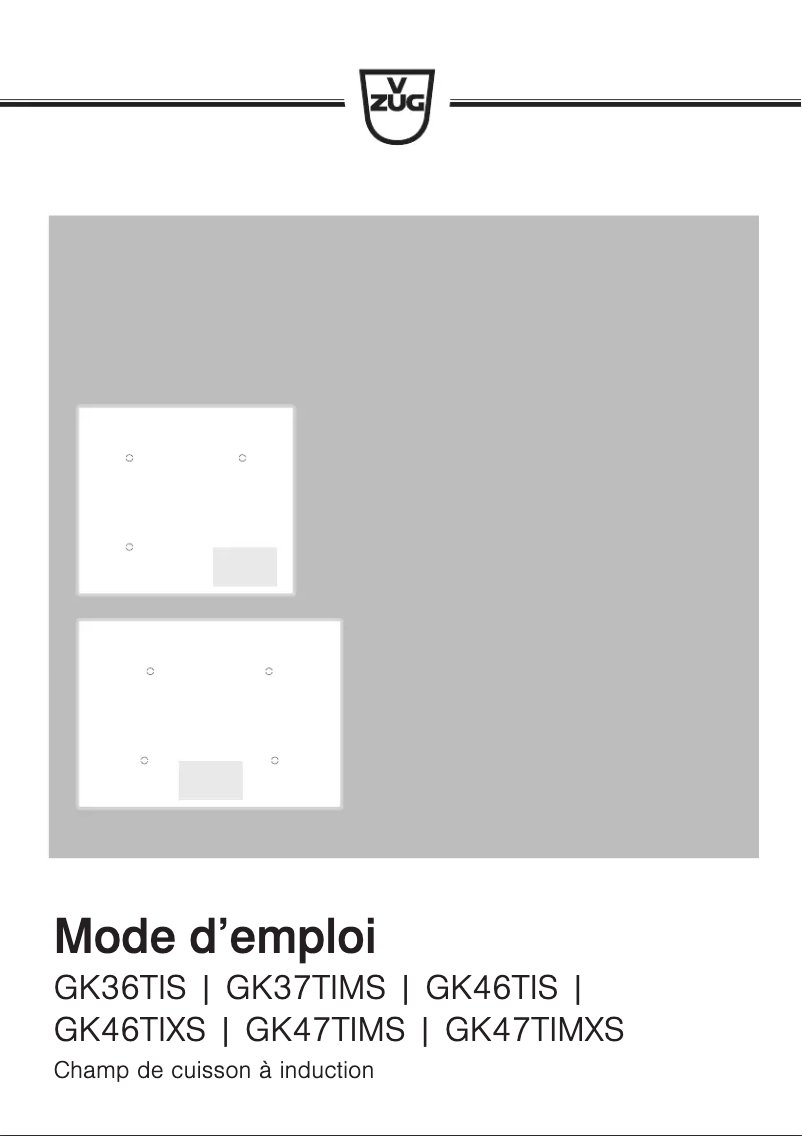 Image de la première page du manuel de l'appareil GK47TIMSF