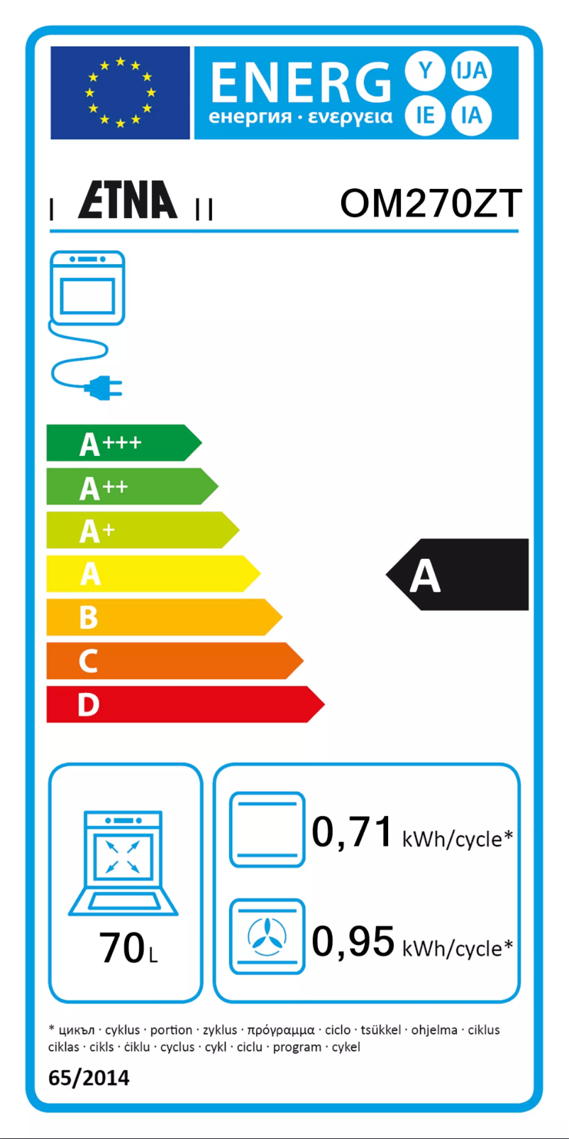 Image de la première page du manuel de l'appareil OM270ZT