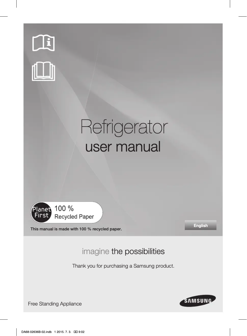Page n°1 - Manuel utilisateur Samsung RT81BAEW