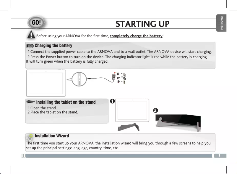 Page n°1 - Manuel utilisateur Arnova FamilyPad