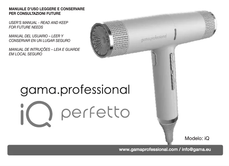 Page n°1 - Manuel utilisateur Gama Professional iQ Perfetto