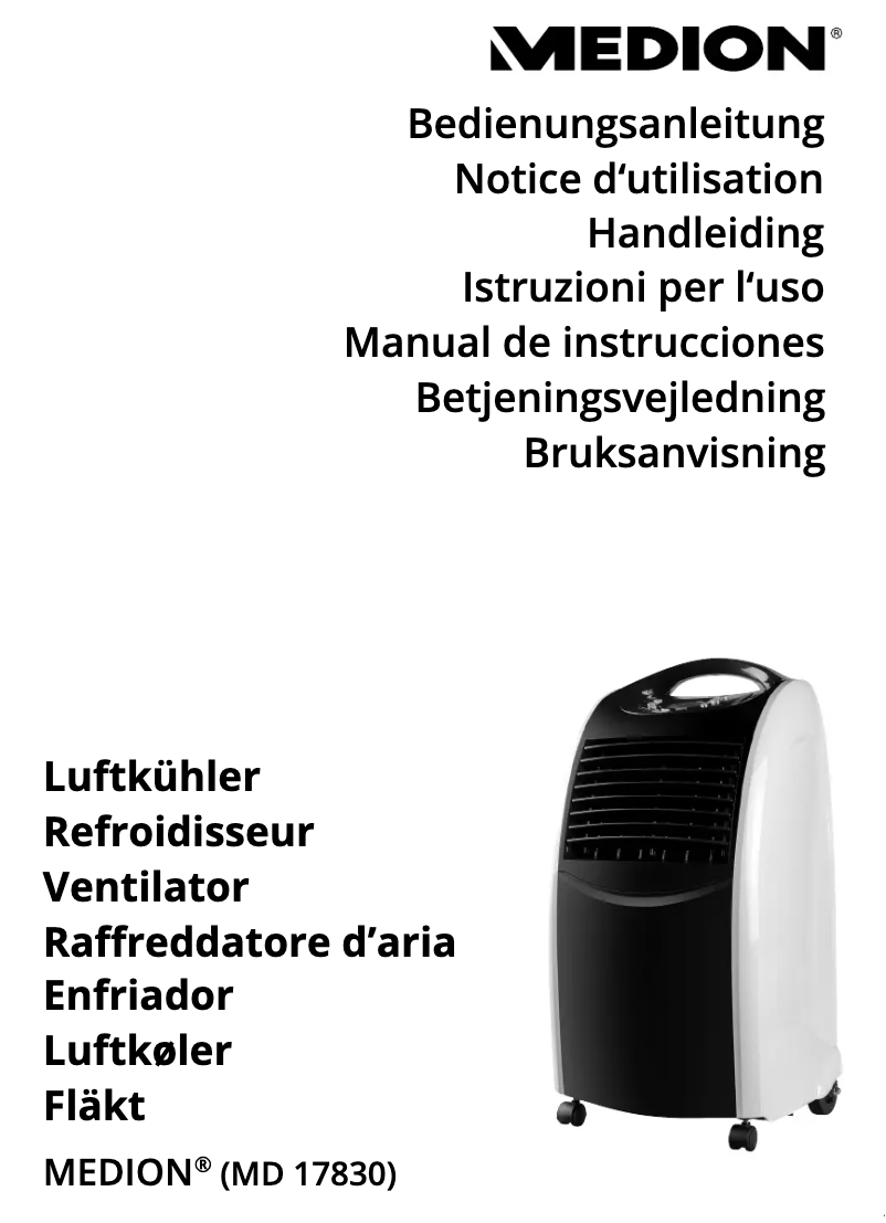 Page n°1 - Manuel utilisateur Medion MD17830