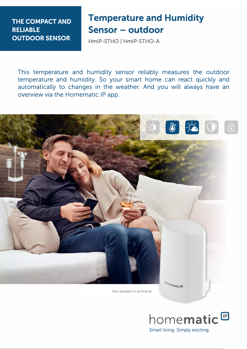 Image de la première page du manuel de l'appareil HMIP-STHO-A