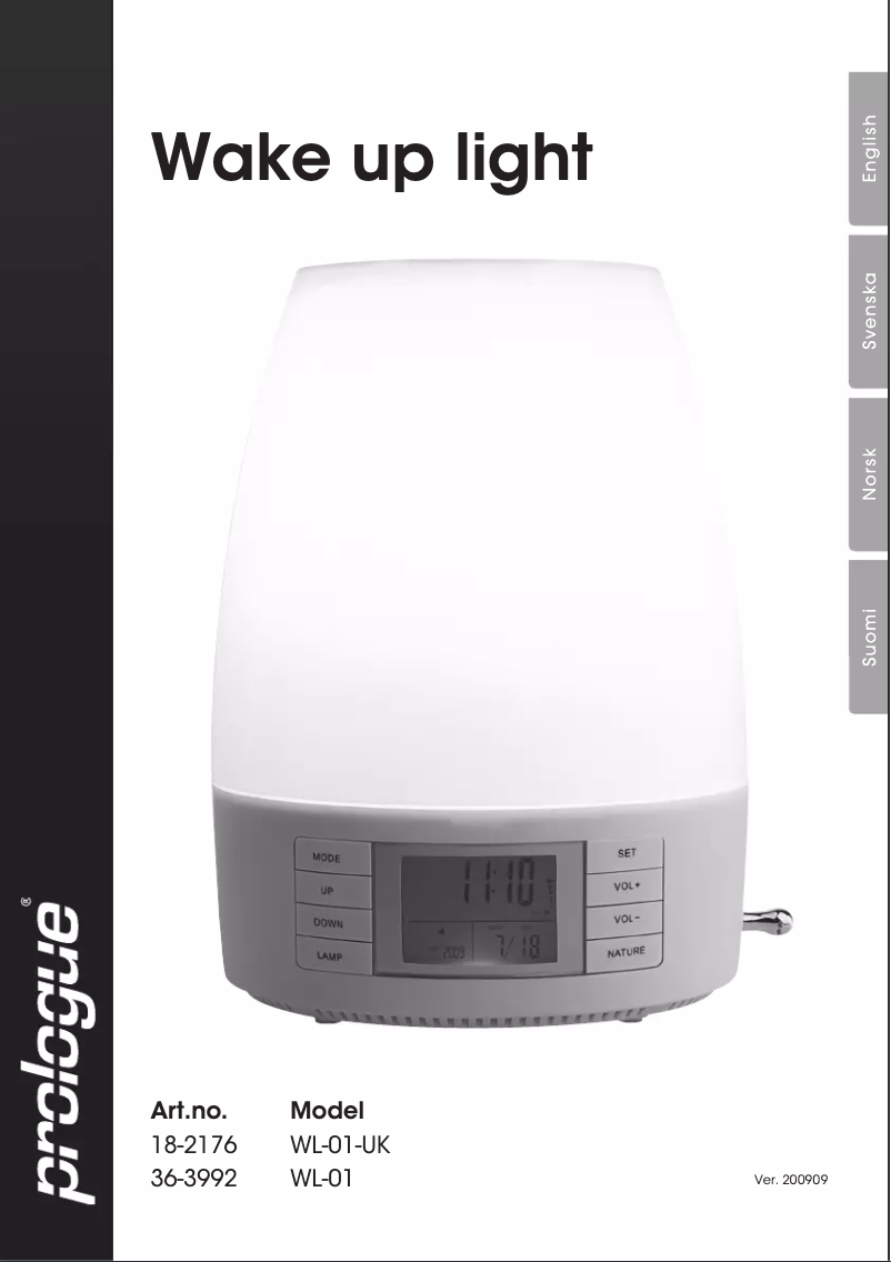 Page n°1 - Manuel utilisateur Prologue WL-01