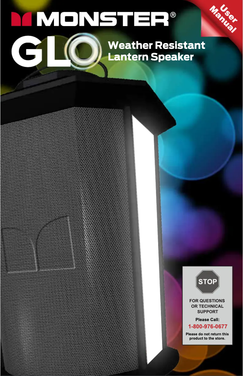 Page 1 de la notice Manuel utilisateur Monster Glo