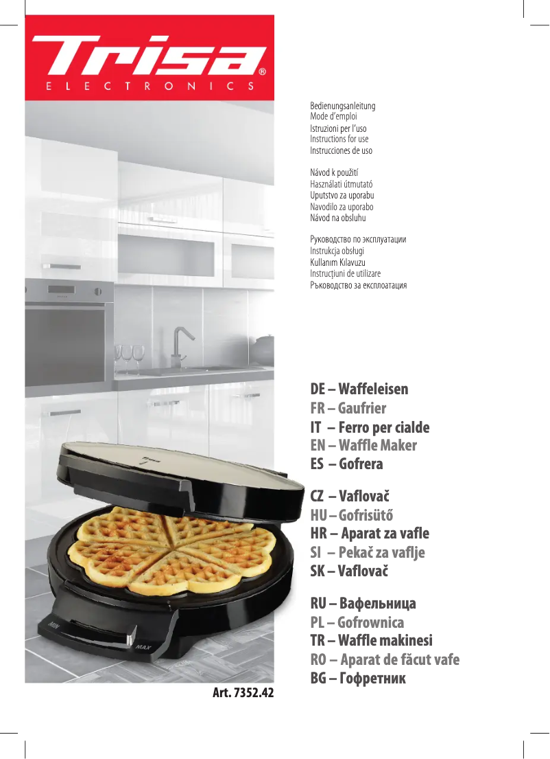 Page n°1 - Manuel utilisateur Trisa Waffle Pleasure 7352.42