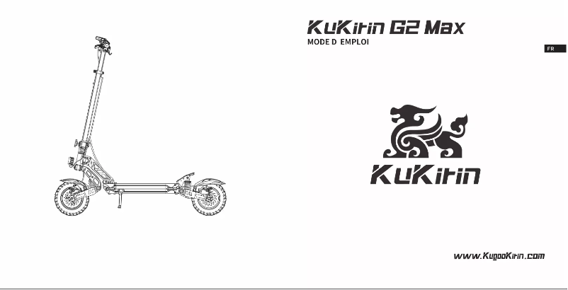 Page n°1 - Manuel utilisateur Kugoo KuKirin G2 Max