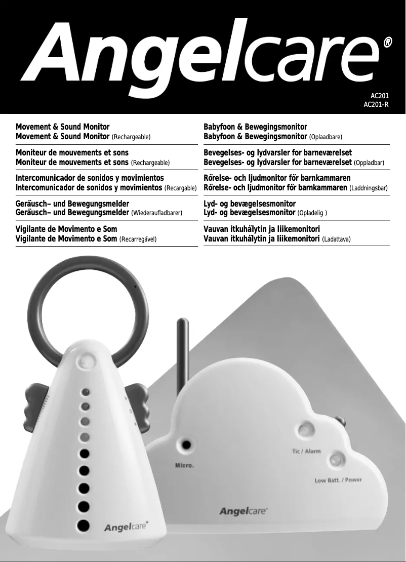 Página 1 del manual Manual de usuario Angelcare AC201R