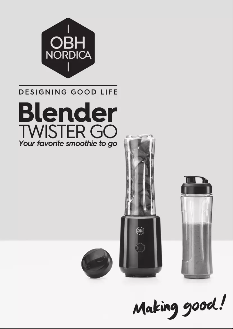 Página 1 del manual Manual de usuario OBH Nordica Twister Go 7740