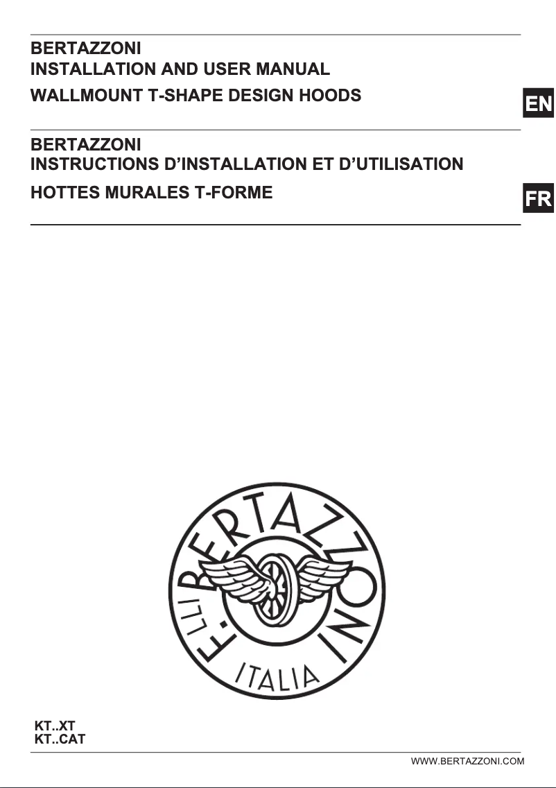 Page n°1 - Guide d'installation Bertazzoni KT36XT
