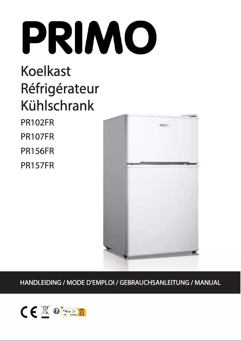 Page 1 de la notice Manuel utilisateur Primo PR102FR