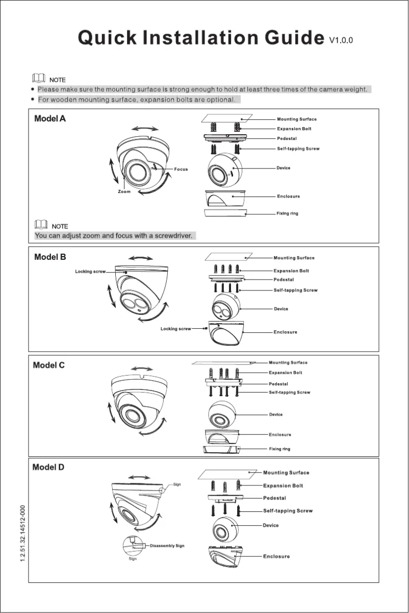 Page n°1 - Manuel utilisateur Dahua Technology Lite HAC-HDW1801T-Z-A