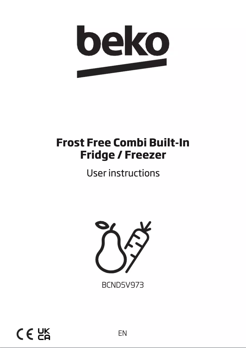 Image de la première page du manuel de l'appareil BCND5V973