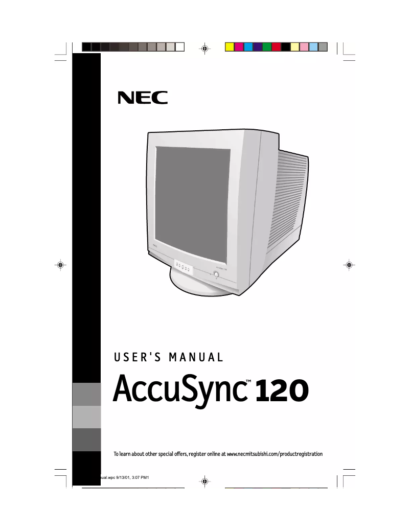 Página 1 del manual Manual de usuario NEC AccuSync AS120