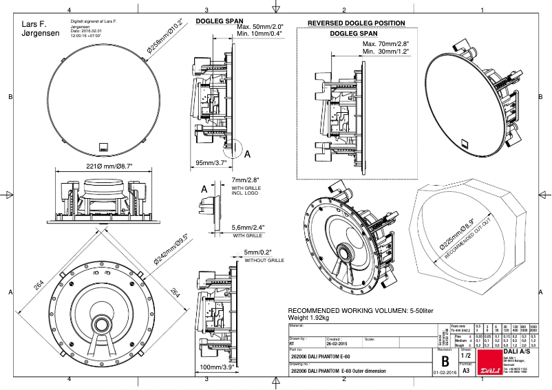 Image de la première page du manuel de l'appareil Phantom E-60 S