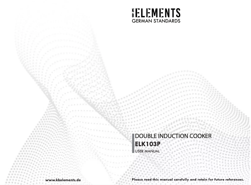 Page 1 de la notice Manuel utilisateur Elements ELK103P