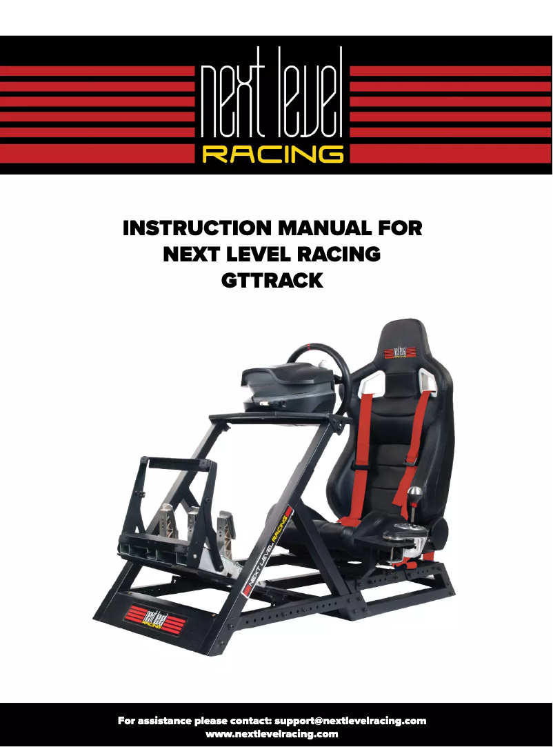Page 1 de la notice Manuel utilisateur Next Level Racing GT Track Cockpit