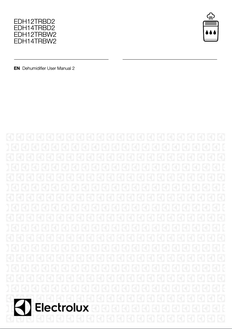 Page 1 de la notice Manuel utilisateur Electrolux EDH14TRBD2