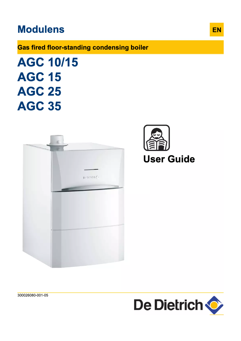 Page 1 de la notice Manuel utilisateur De Dietrich AGC 15