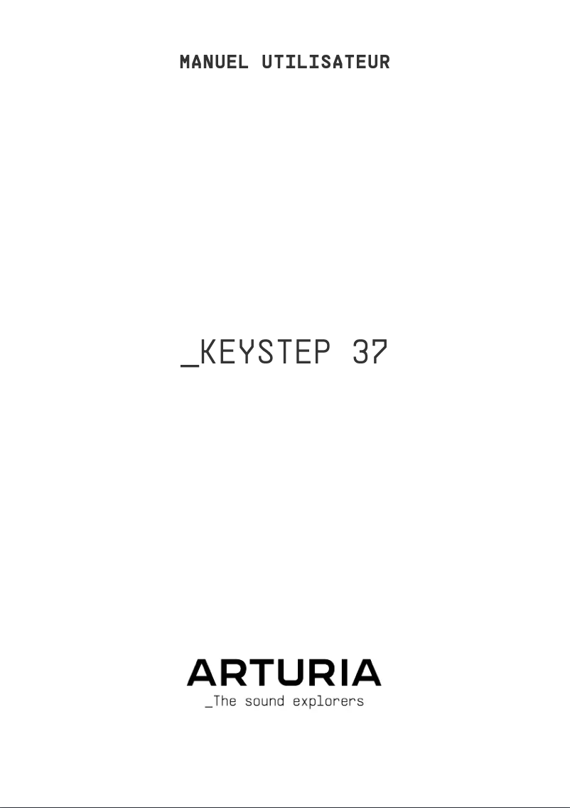 Page n°1 - Manuel utilisateur Arturia Keystep 37