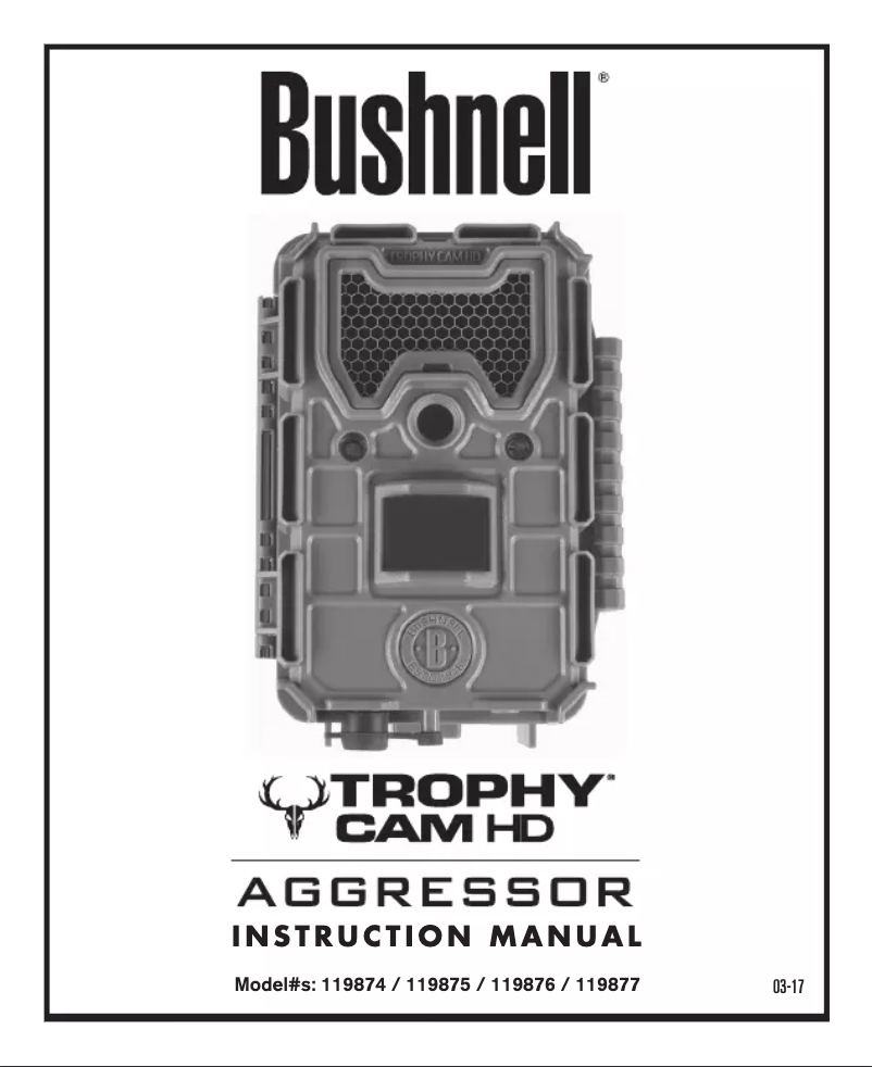 Image de la première page du manuel de l'appareil Trophy Cam Aggressor HD 119876C