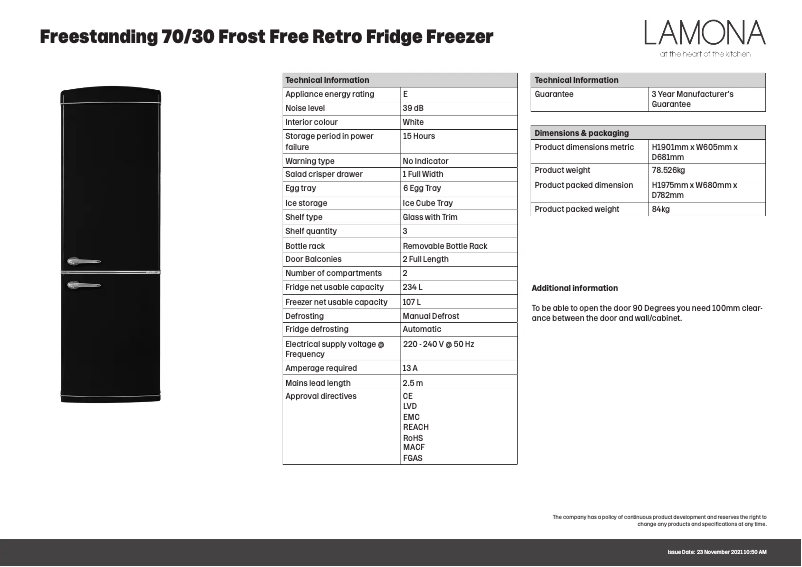 Image de la première page du manuel de l'appareil FLM6306