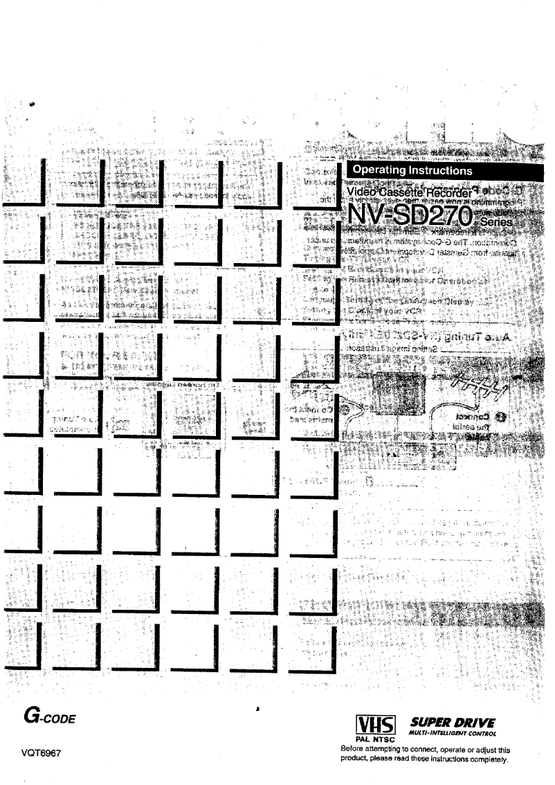 Page 1 de la notice Manuel utilisateur Panasonic NV-SD270