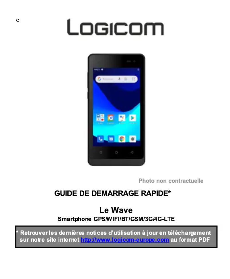 Page 1 de la notice Manuel utilisateur Logicom Le Wave