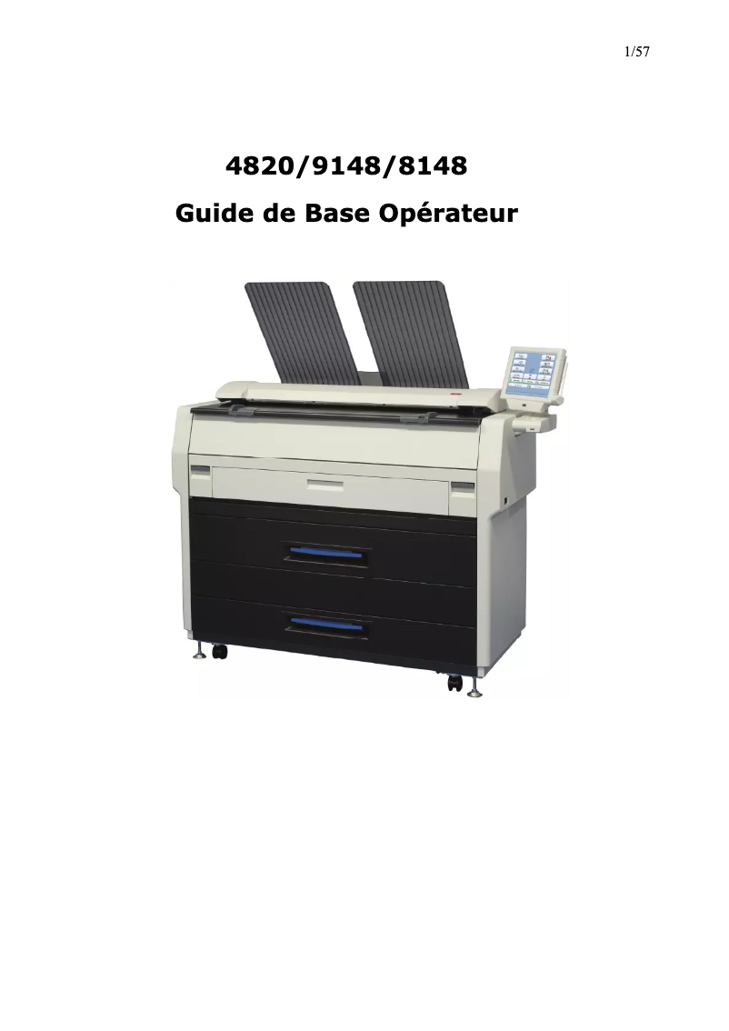 Image de la première page du manuel de l'appareil TASKalfa 4820w