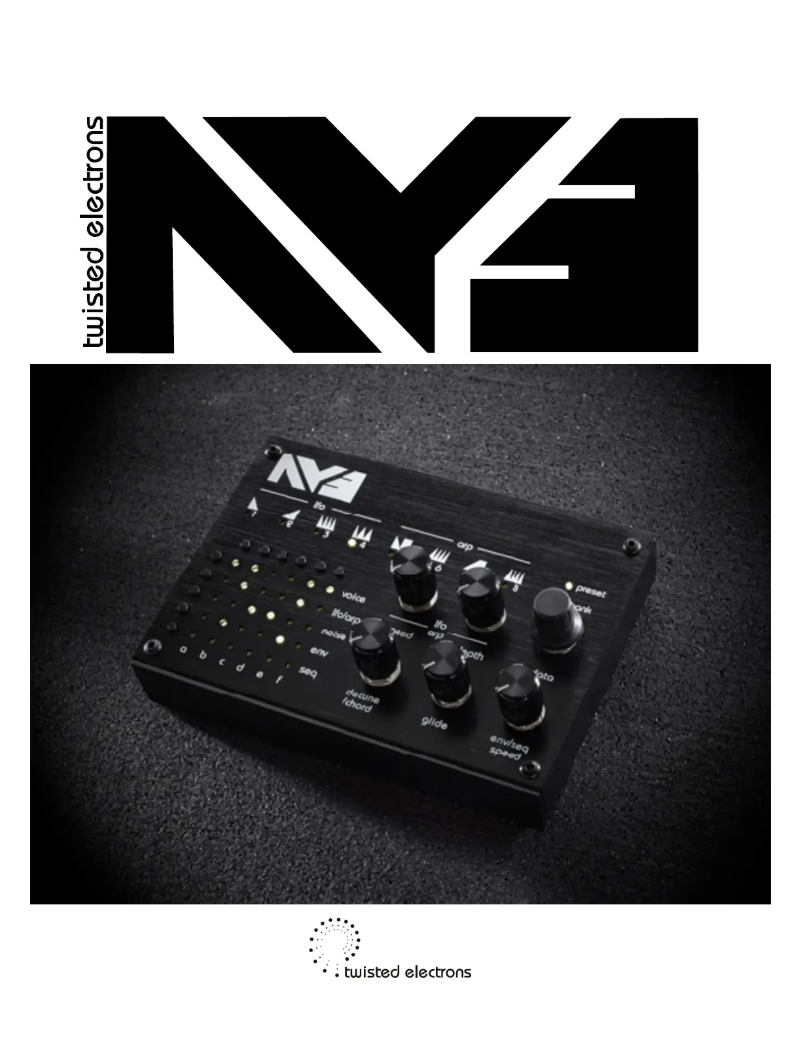 Page 1 de la notice Manuel utilisateur Twisted Electrons AY3 MKII