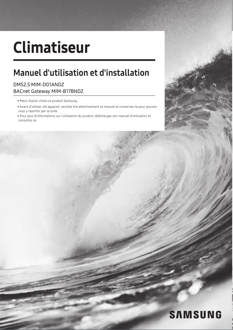 Image de la première page du manuel de l'appareil MIM-D01AN