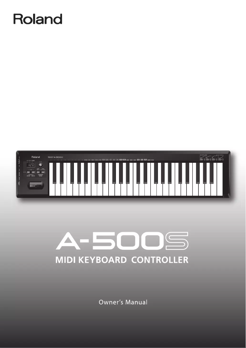 Page n°1 - Manuel utilisateur Roland A-500S