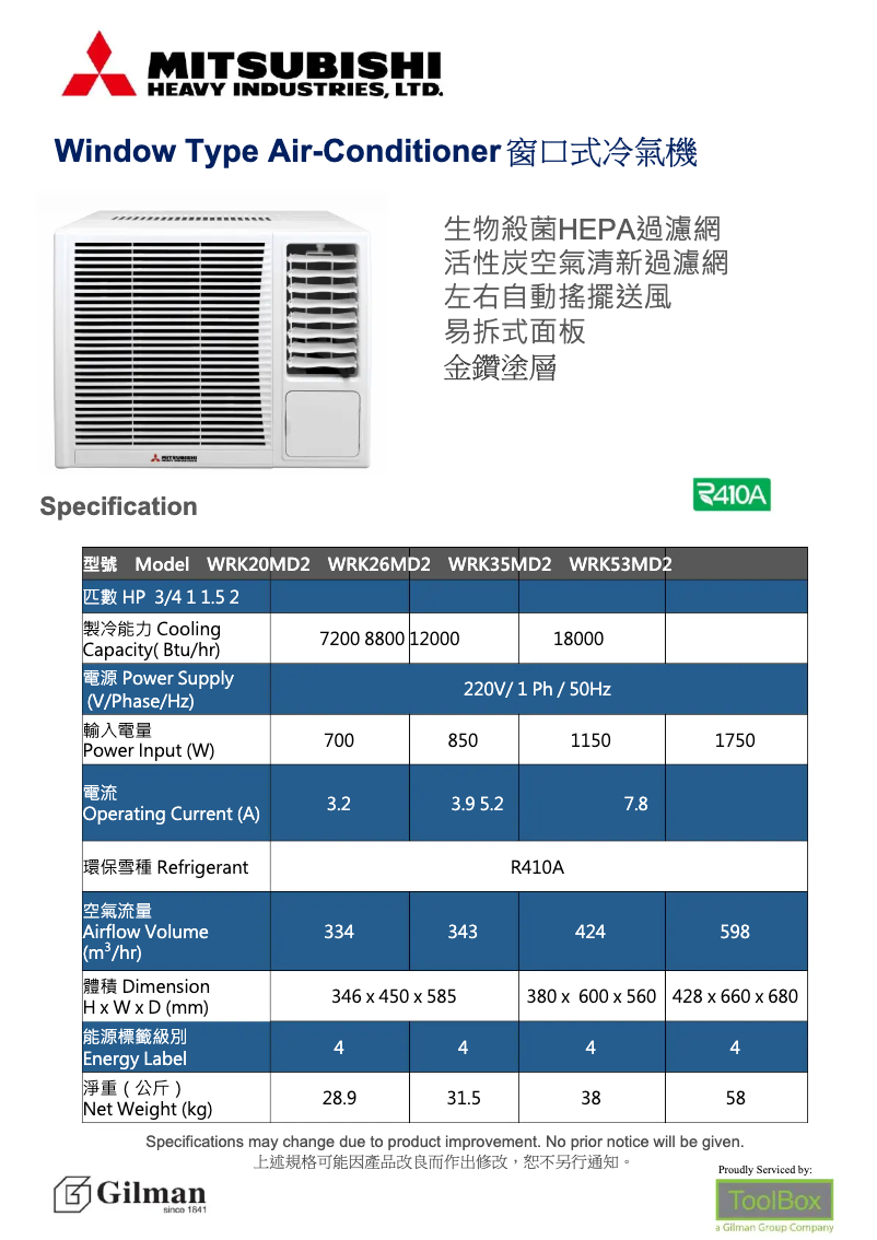 Image de la première page du manuel de l'appareil WRK35MD2