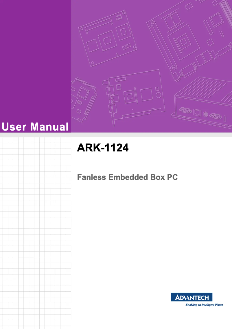 Page n°1 - Manuel utilisateur Advantech ARK-1124C-S1A3