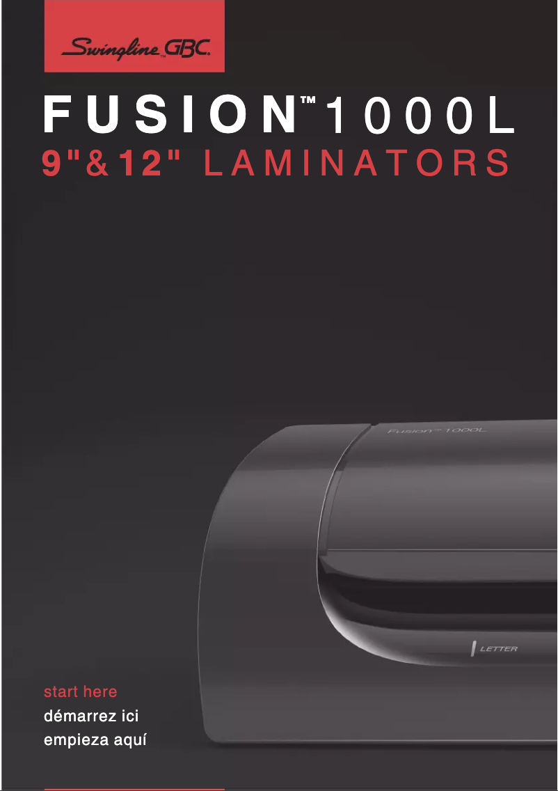 Image de la première page du manuel de l'appareil Swingline Fusion 1000L