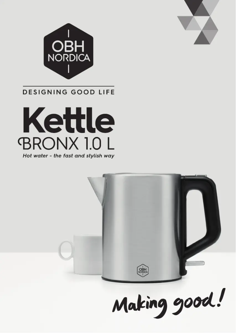 Page n°1 - Manuel utilisateur OBH Nordica Bronx 6419