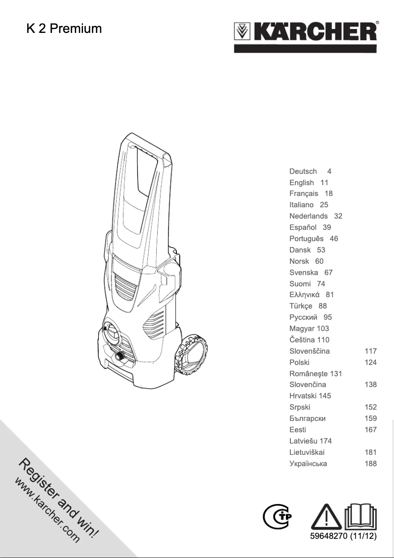 Página 1 del manual Manual de usuario Kärcher K 2 Premium Car & Home