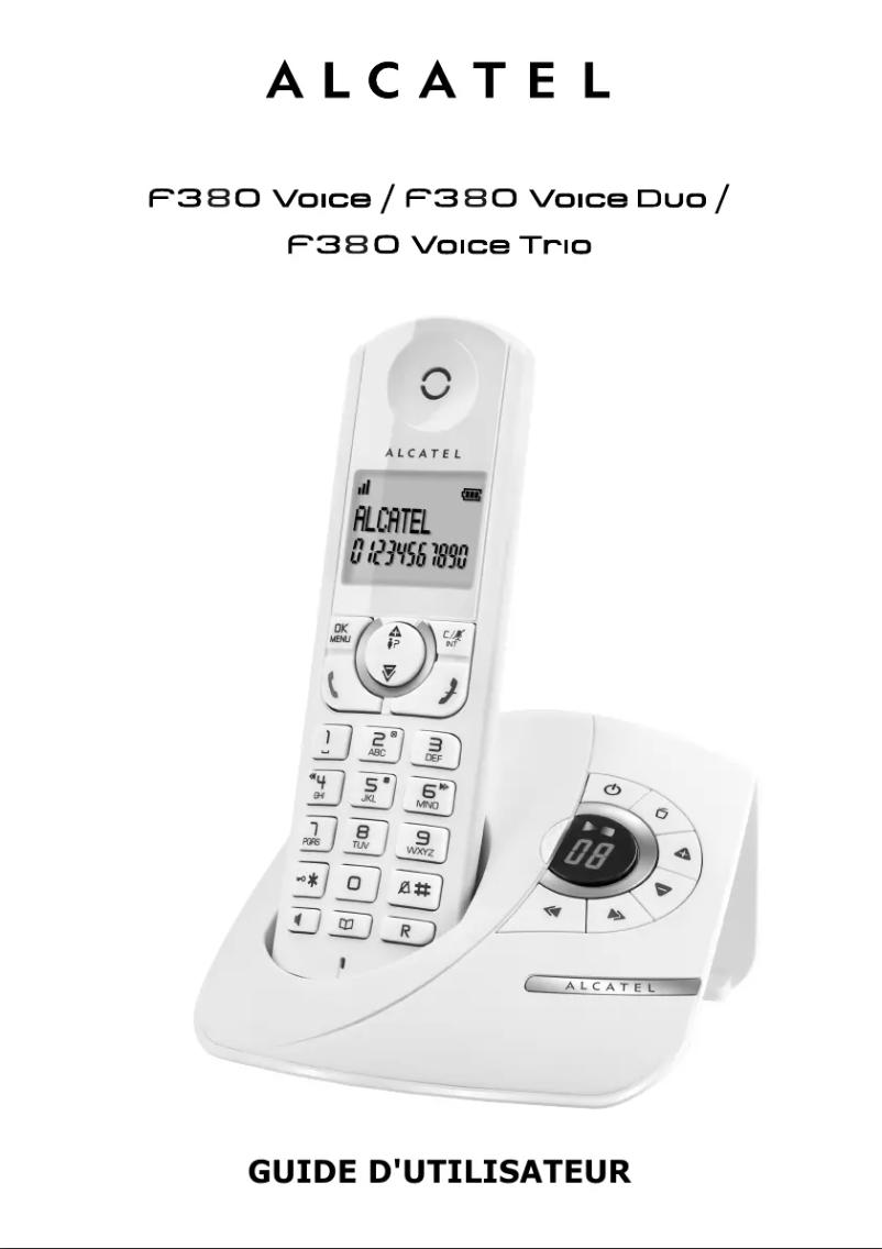 Página 1 del manual Manual de usuario Alcatel F380 Voice Trio