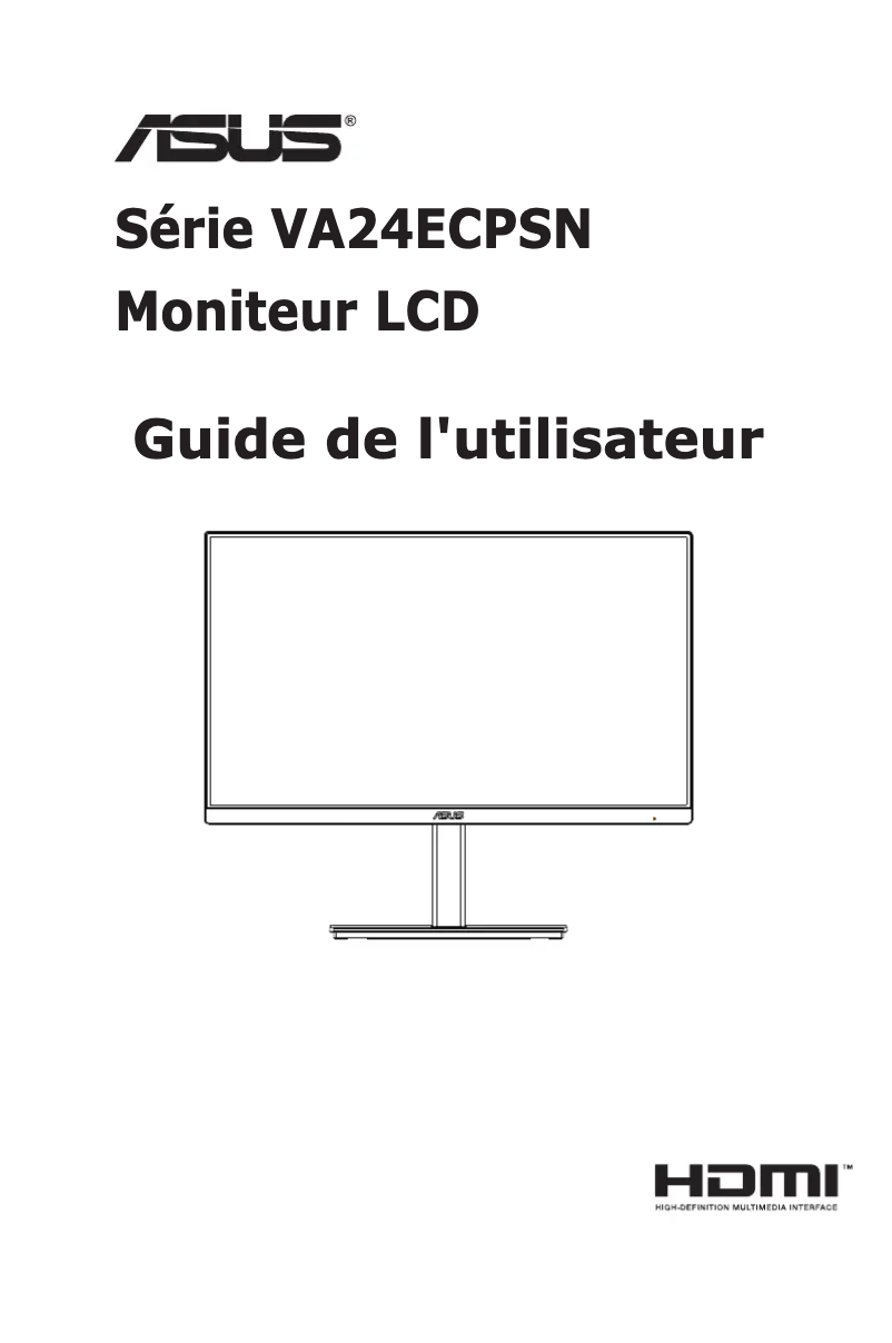Page n°1 - Manuel utilisateur Asus VA24ECPSN