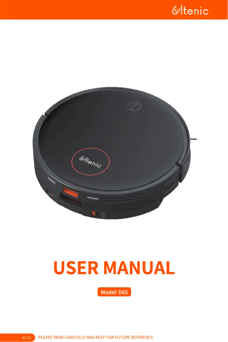 Page n°1 - Manuel utilisateur Ultenic D6S